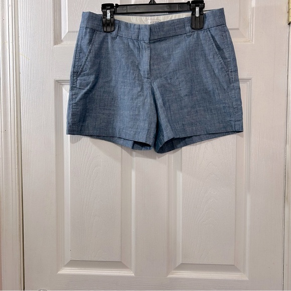 J. Crew Pants - J.Crew Shorts Women's Chambray Blue Size 8 Summer